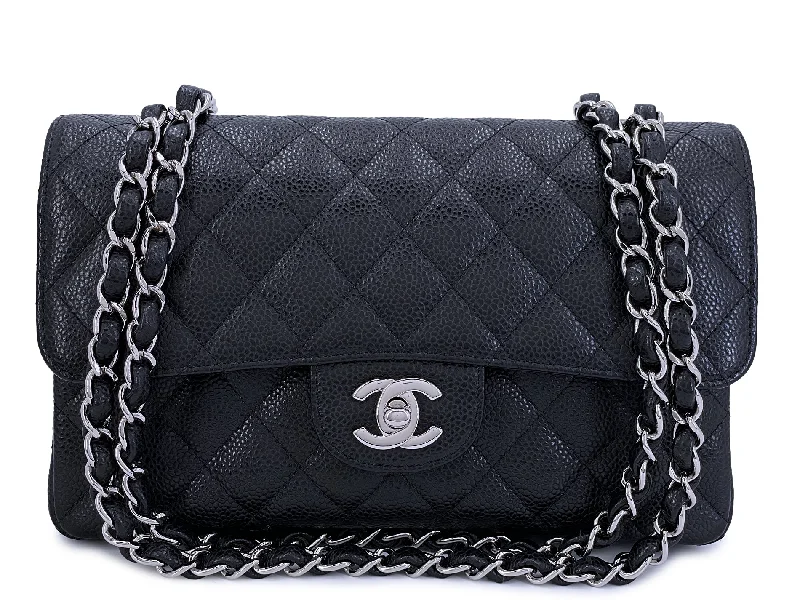 Chanel Chain Strap Handbag for Everyday UseChanel Black Caviar Small Classic Double Flap Bag SHW CDW