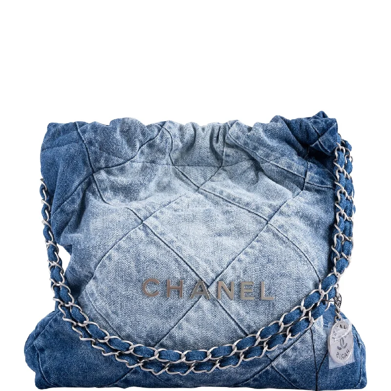 Chanel Small Crossbody Bag for TravelChanel 22 Handbag Denim