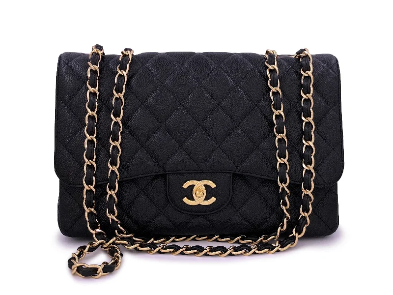 Chanel Limited Edition Handbag for CollectorsChanel Black Jumbo Classic Flap Bag Caviar Single GHW RB5