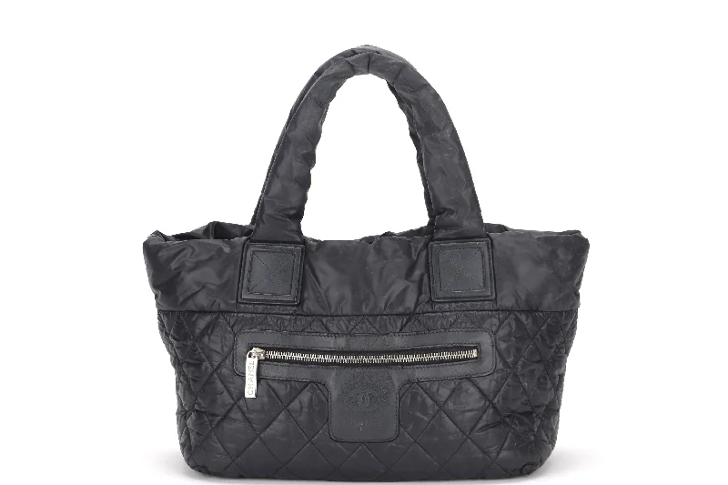 Chanel All - Match Handbag for Versatile StylingCHANEL COCO COCOON BLACK NYLON PM TOTE (1668xxxx), NO CARD & DUST COVER