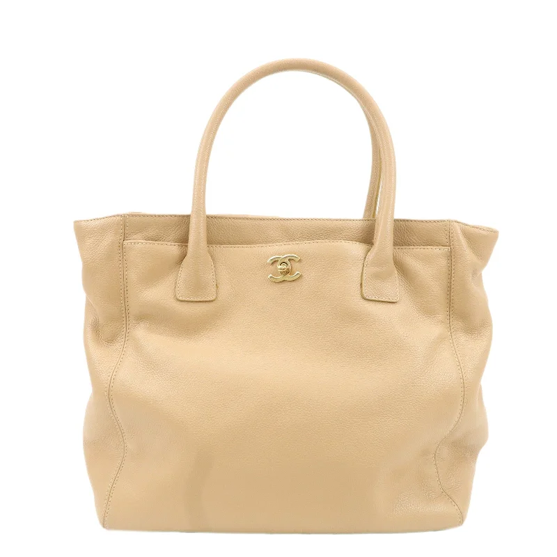 Chanel Limited Edition Handbag for CollectorsCHANEL COCO Mark Leather Executive Tote Bag Shoulder Bag Beige