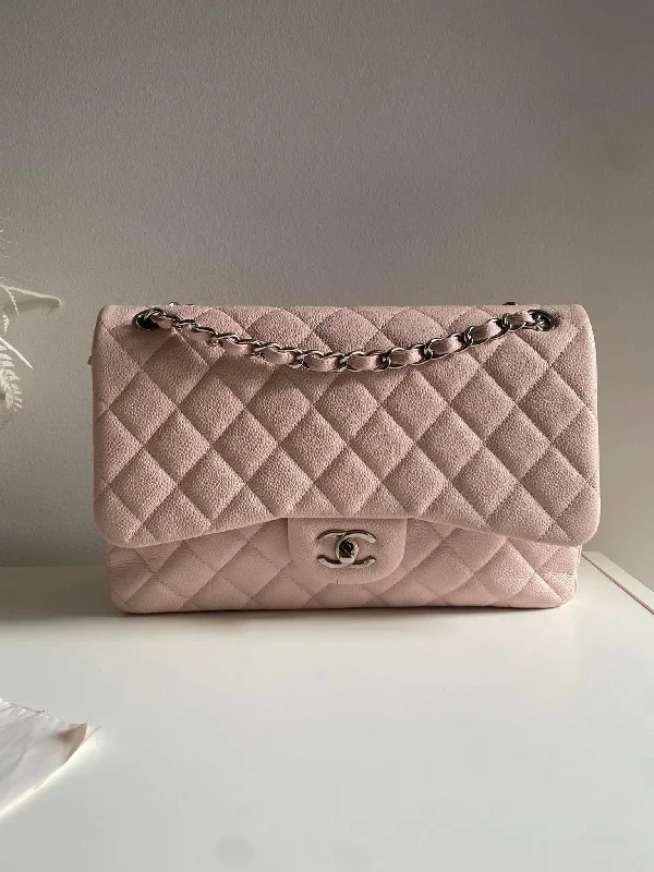 Chanel Small Crossbody Bag for TravelCHANEL Jumbo Classic Double Flap Burgundy Caviar SHW