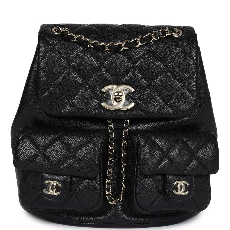 Chanel Classic Flap Bag for Evening PartyChanel Medium Cargo Duma Backpack Black Shiny Grained Calfskin Light Gold Hardware