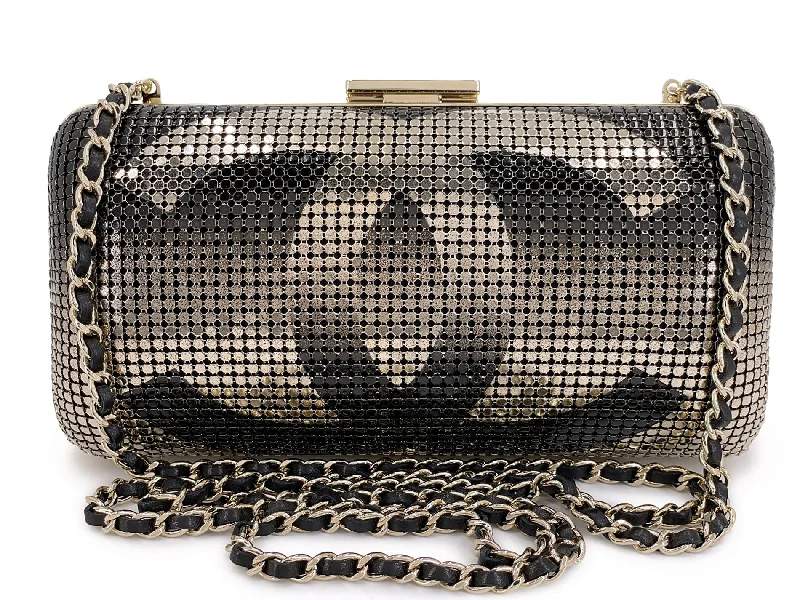 Chanel Limited Edition Handbag for CollectorsChanel Mesh Ombre Hollywood Evening Clutch on Chain Bag 9T3