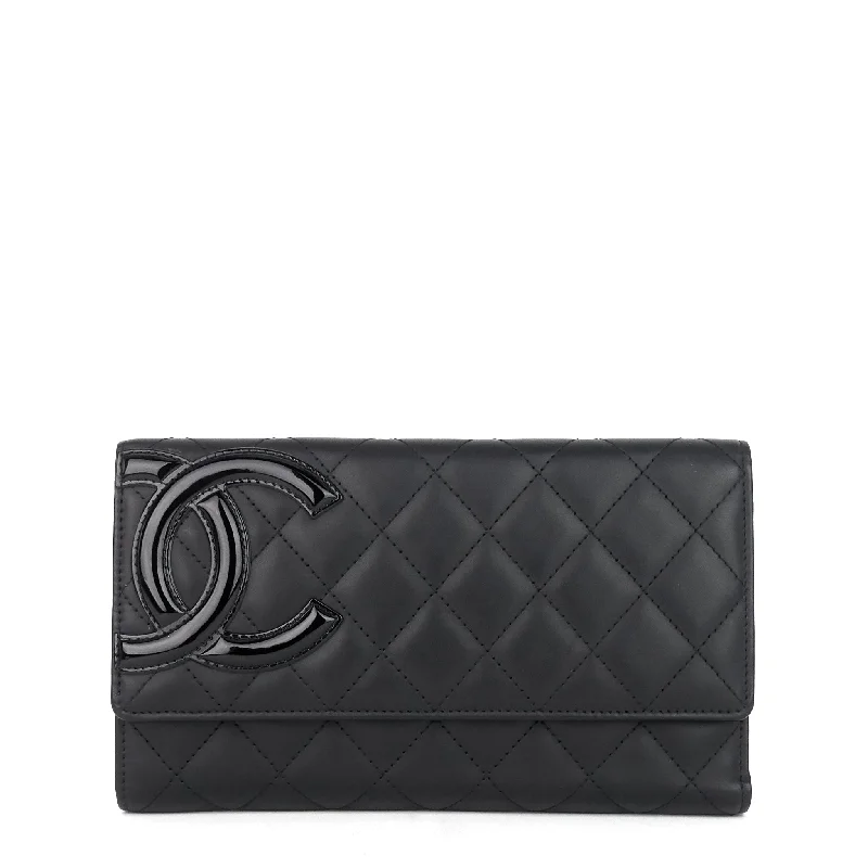 Chanel Small Crossbody Bag for TravelCambon Ligne Trifold Lambskin Leather Wallet