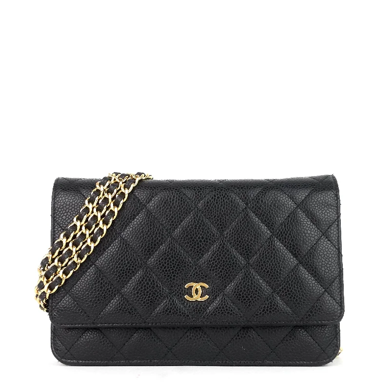 Chanel Colorful Handbag for Spring OutfitsWallet on Chain Caviar Leather Bag