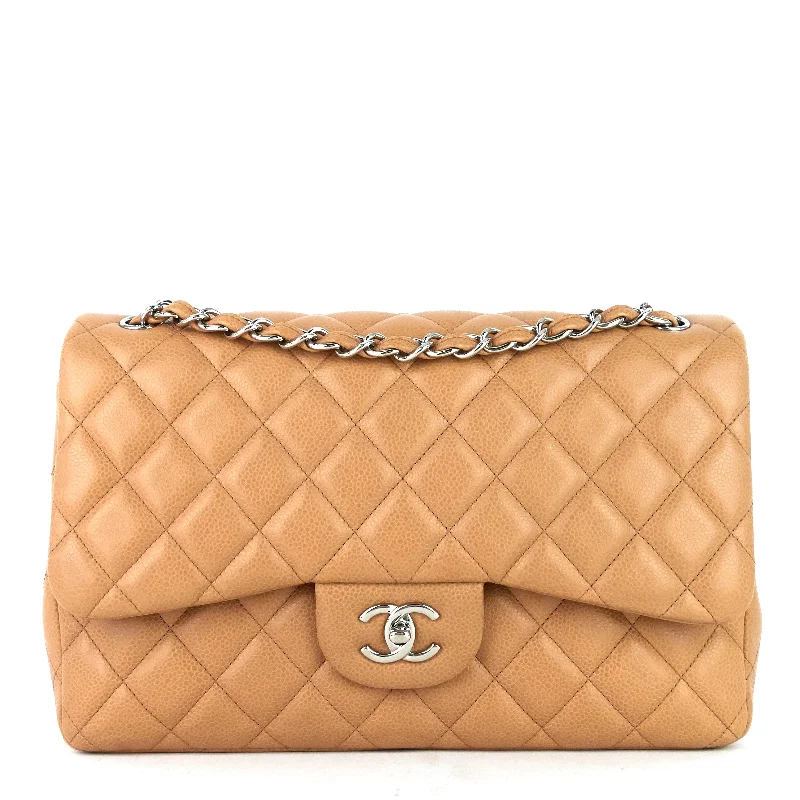 Chanel Quilted Leather Shoulder Bag for FashionistasDouble Flap Quilted Caviar Leather Bag