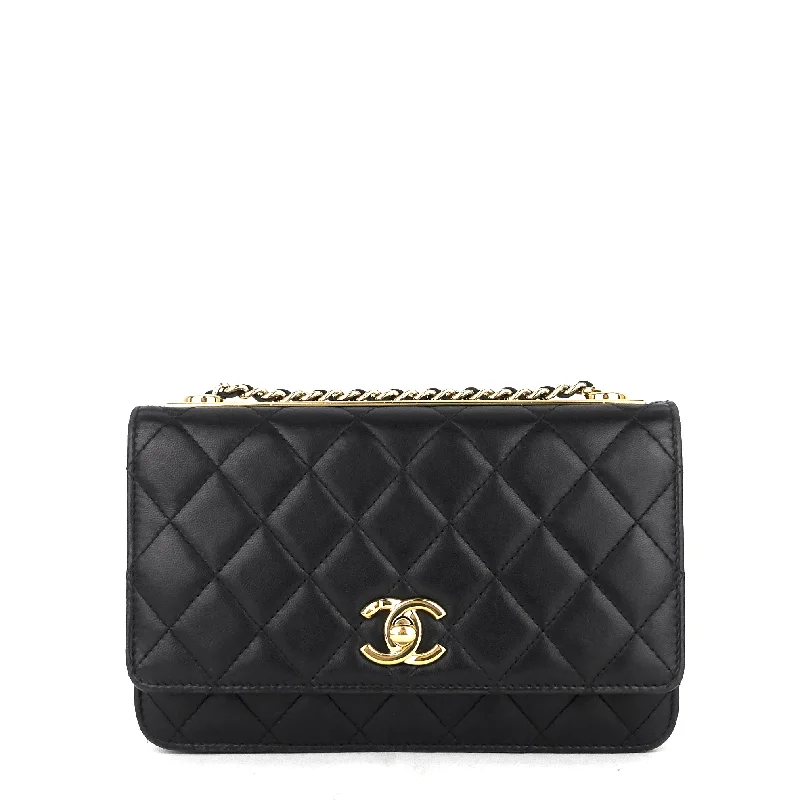 Chanel Luxury Handbag for High - End EventsTrendy CC Lambskin Leather Wallet on Chain