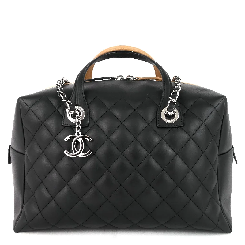 Chanel New Arrival Handbag with Gold HardwareFeather Weight Leather Bowling Bag