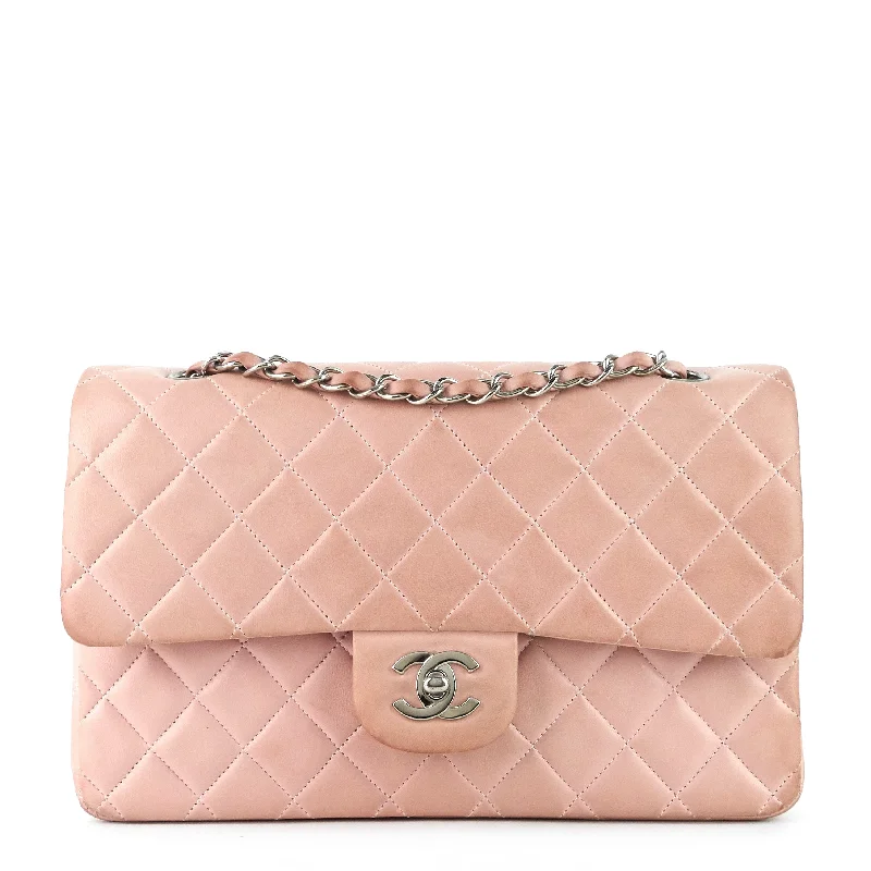 Chanel Designer Handbag with Unique DesignDouble Flap Quilted Lambskin Leather Bag