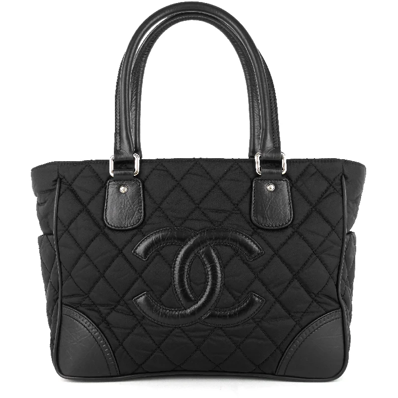 Chanel Black Handbag for Business MeetingsParis-New York Nylon Tote Bag