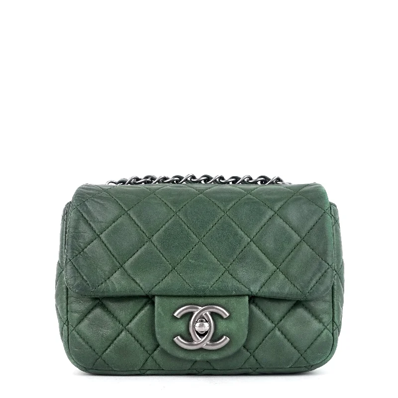 Chanel Handbag with Adjustable Strap for ComfortLambskin Leather Mini Flap Bag