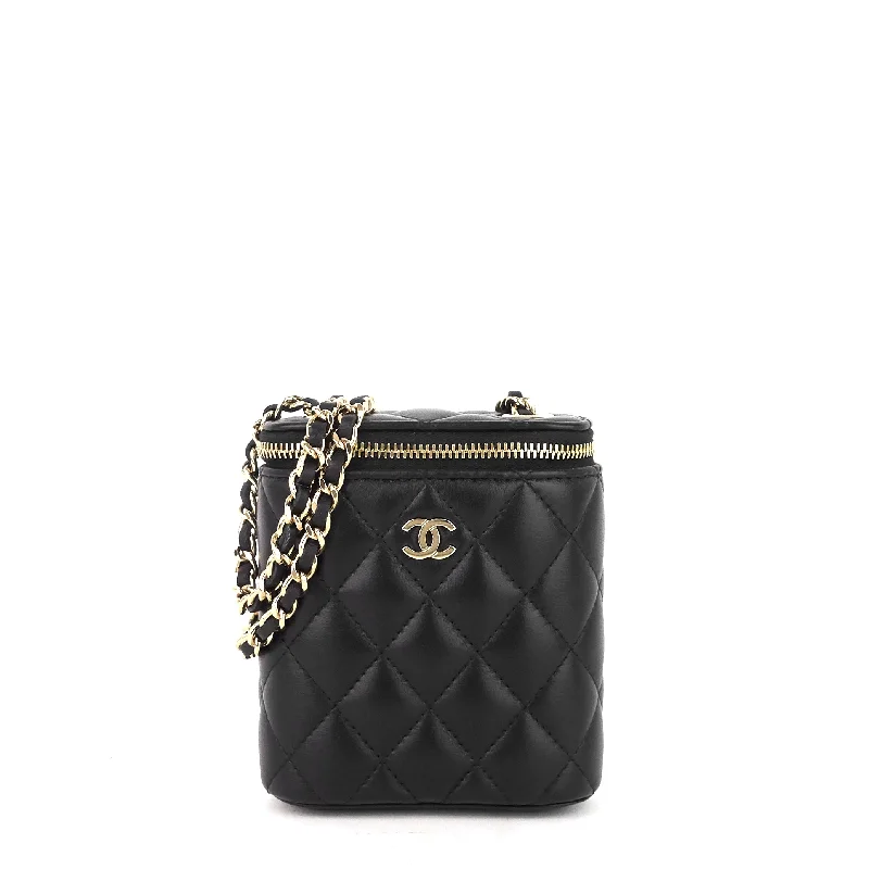 Chanel Designer Handbag with Unique DesignClassic Vanity with Chain Matelassé Lambskin Crossbody Bag