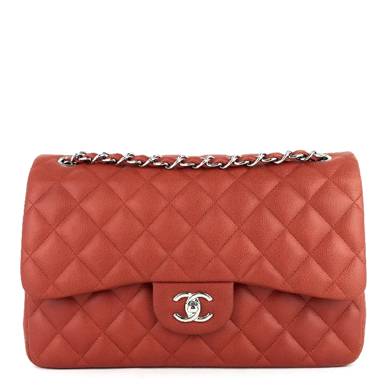 Chanel Vintage Inspired Handbag for Retro LoversDouble Flap Quilted Caviar Leather Bag