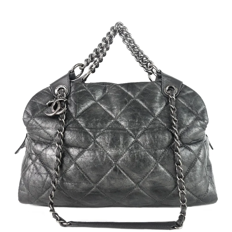 Chanel Quilted Leather Shoulder Bag for FashionistasPondichery Aged Calfskin Leather Tote Bag