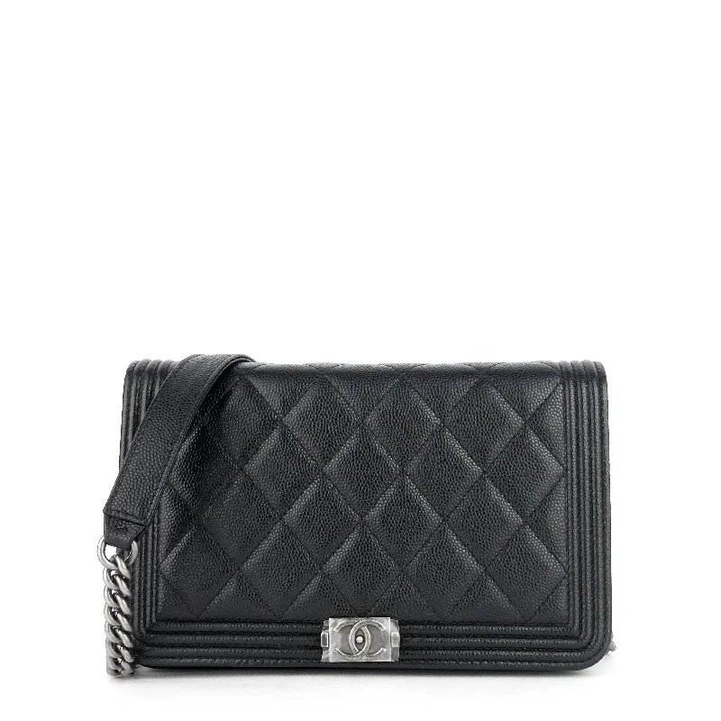 Chanel Limited Edition Handbag for CollectorsBoy Caviar Leather Wallet on Chain Bag