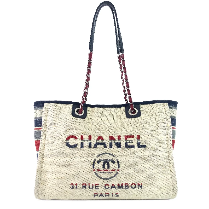 Chanel Limited Edition Handbag for CollectorsDeauville Small Canvas Shopping Tote Bag