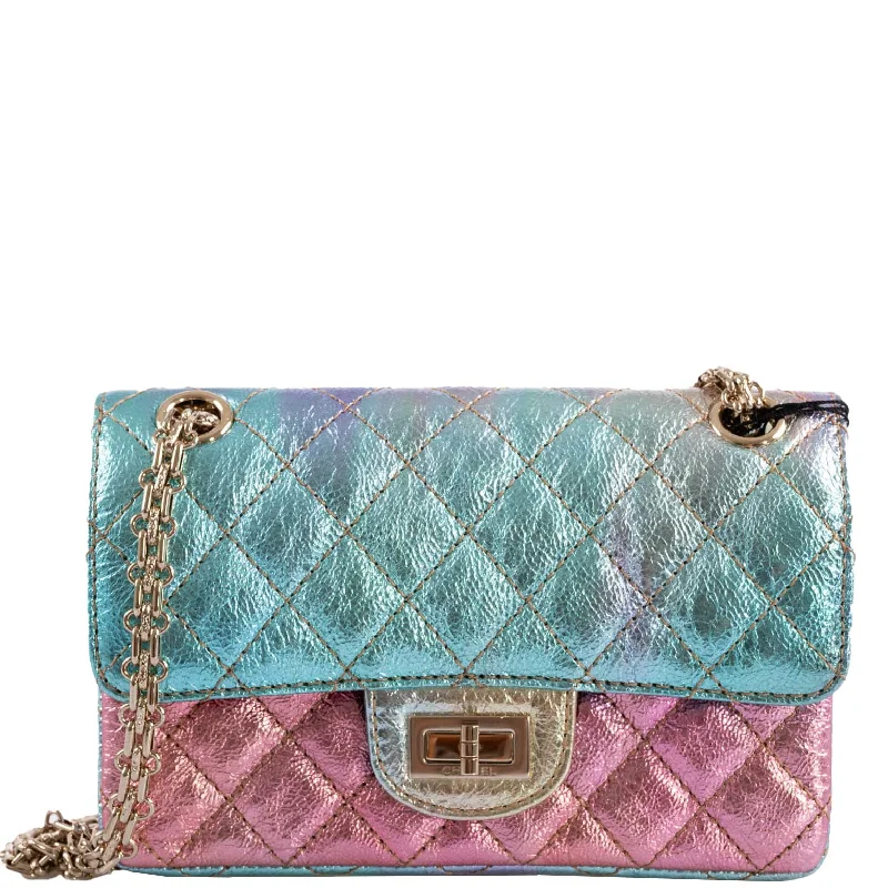 Chanel Classic Flap Bag for Evening PartyCHANEL Rainbow Reissue 2.55 Mini Flap Bag Metallic Multicolor