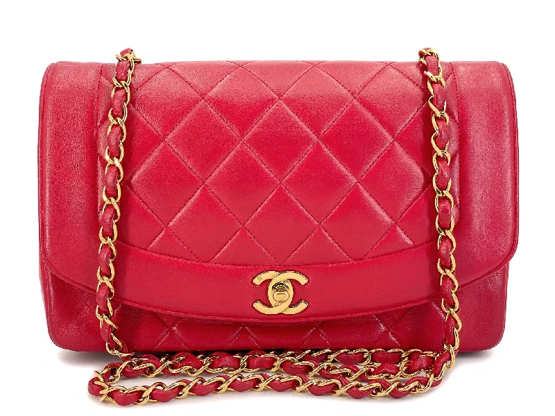 Chanel Colorful Handbag for Spring OutfitsChanel Vintage Red Diana Flap Bag Medium Lambskin 24k GHW 1994 44T