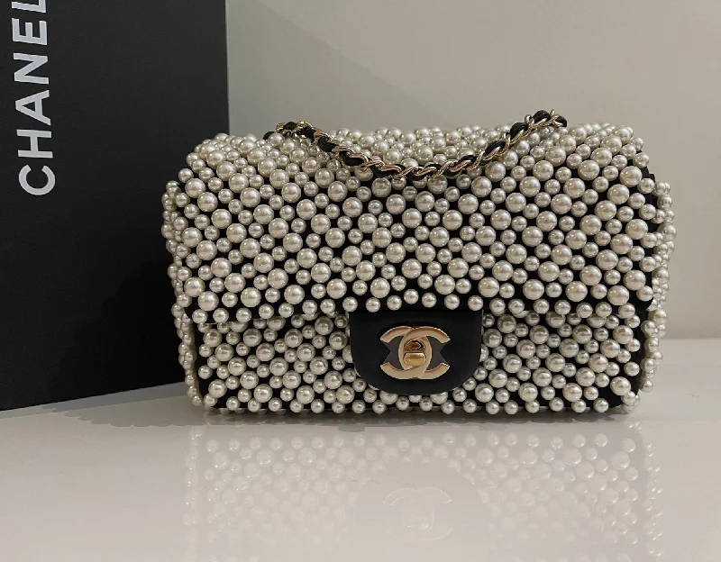 Chanel Luxury Handbag for High - End EventsCHANEL PEARL RECTANGULAR MINI BAG