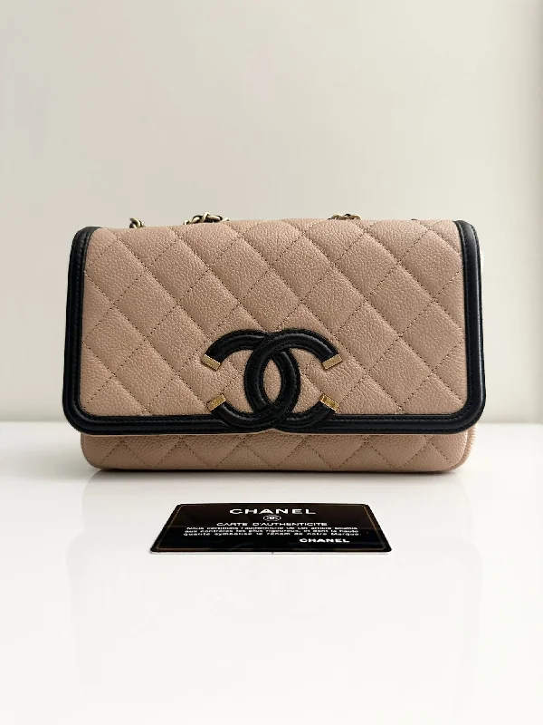 Chanel All - Match Handbag for Versatile StylingChanel Small CC Filigree Flap Bag