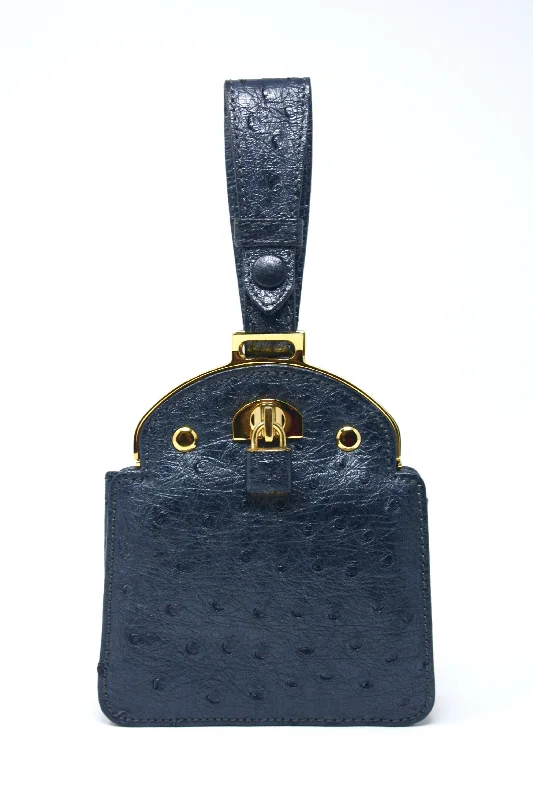 Chanel Vintage Inspired Handbag for Retro LoversRare Vintage GIORGIO'S PALM BEACH Ostrich Bag