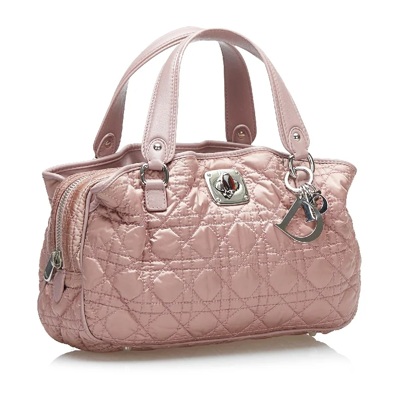 Christian Dior bags with a zip - top closure and multiple compartmentsDior Cannage Nylon Handbag (36130)