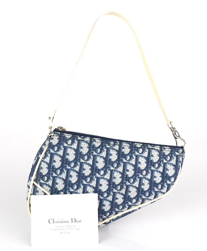 Christian Dior crossbody bags with a front - flap pocket for easy accessSaddle Monogram Canvas Mini Bag